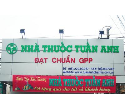 Bảng hiệu Nhà Thuốc Tuấn Anh cao cấp