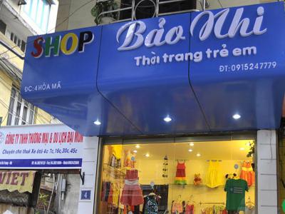 Biển hiệu Shop Bảo Nhi  sang trọng